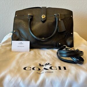 Coach Black Leather Satchel